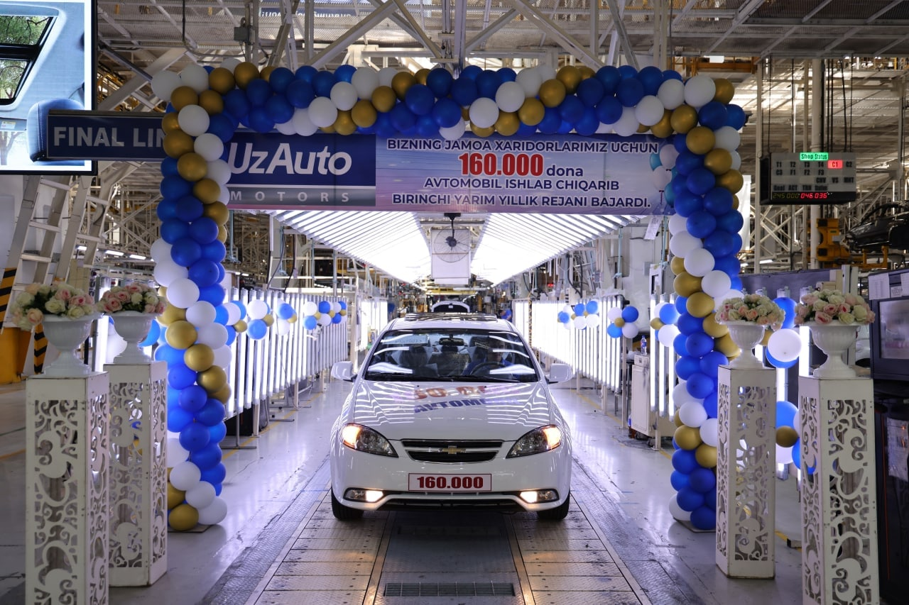 "UZAUTO MOTORS" KOMPANIYASI PREZIDENT TOPSHIRIG'INI BAJARDI VA YANGI ISHLAB CHIQARISH REKORDINI O'RNATDI.